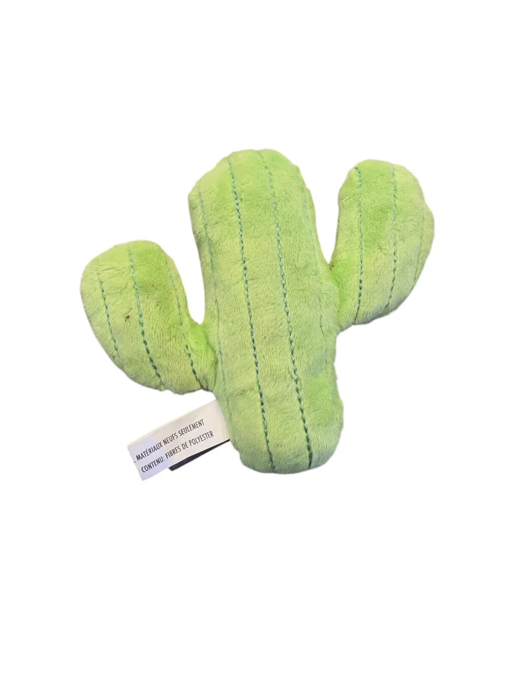 Green plush cactus dog toy from the PetShop by Fringe Studio collection